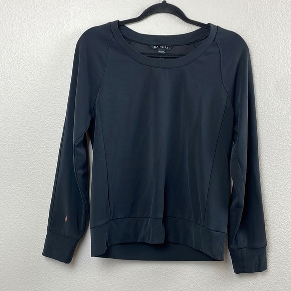 Athleta black Seasoft scoop necked sweatshirt size extra small TP - Picture 1 of 5